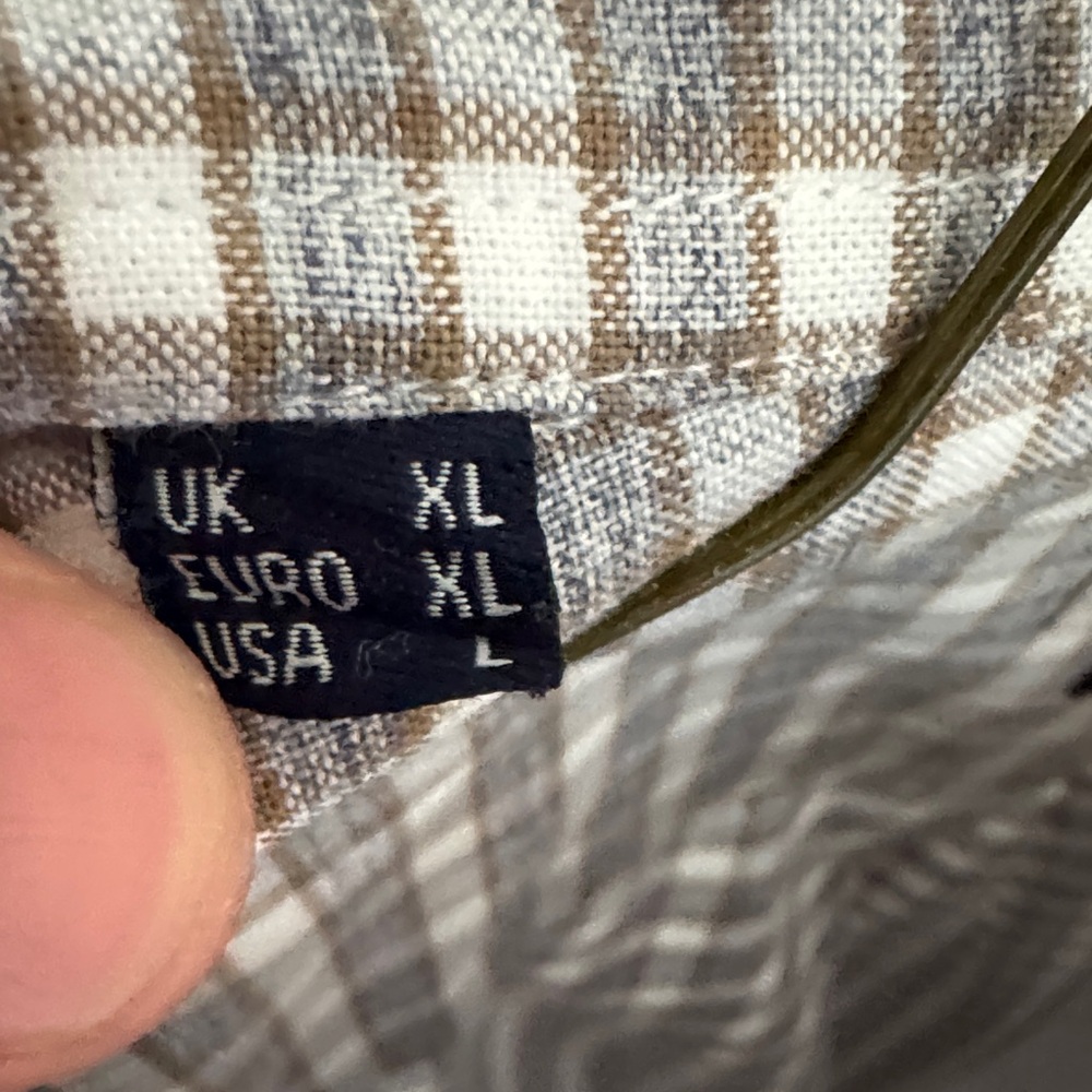 Barbour Men's Classic Gray Plaid Shirt - Picture 3 of 4